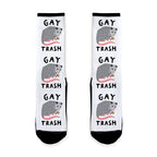 Gay Trash Opossum Socks