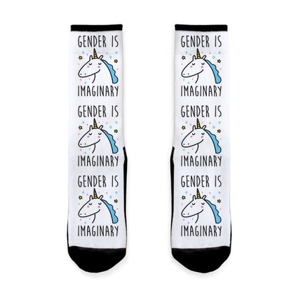 Gender Is Imaginary Unicorn Socks
