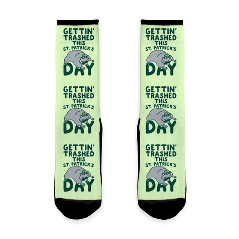 Gettin' Trashed This St. Patrick's Day Socks