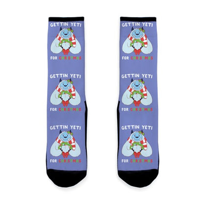 Gettin' Yeti for Christmas Socks