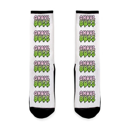 Ghoul Boss Girl Boss Parody Socks
