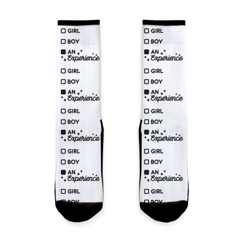 Girl, Boy, An Experience Checklist  Socks