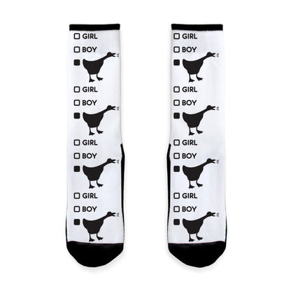 Girl Boy Goose Gender Socks