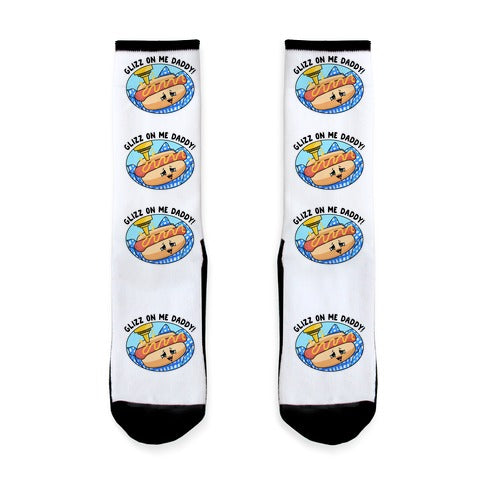 Glizz On Me Daddy Hot Dog Socks