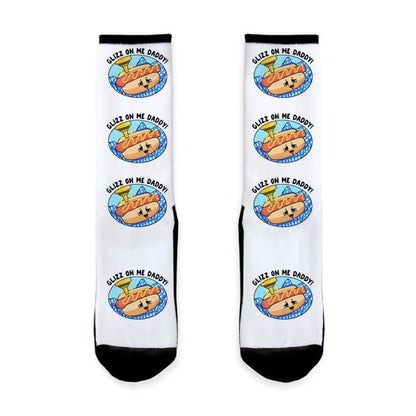 Glizz On Me Daddy Hot Dog Socks