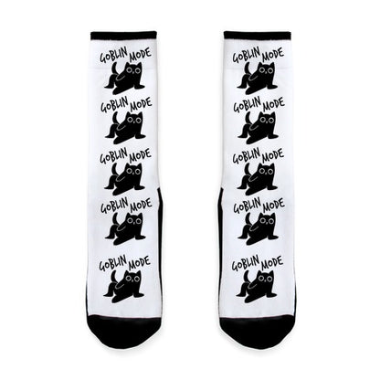Goblin Mode Cat Socks