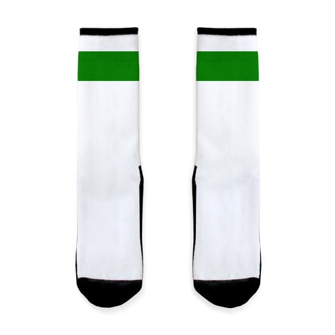 Green Striped  Socks