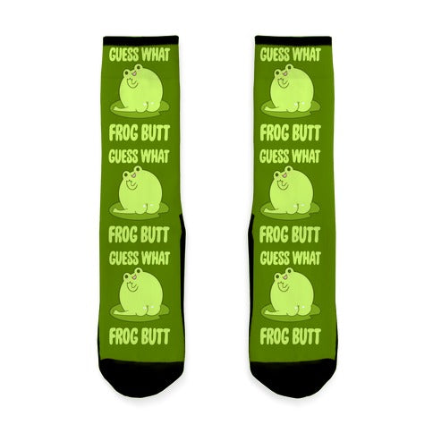 Guess What Frog Butt Socks