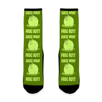 Guess What Frog Butt Socks