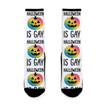 Halloween Is Gay Socks