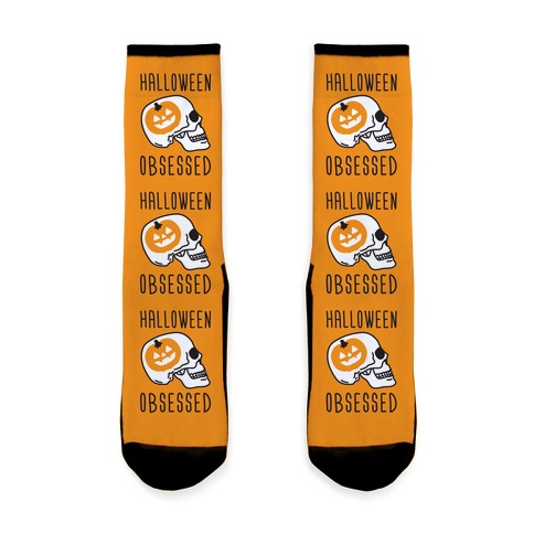 Halloween Obsessed Socks