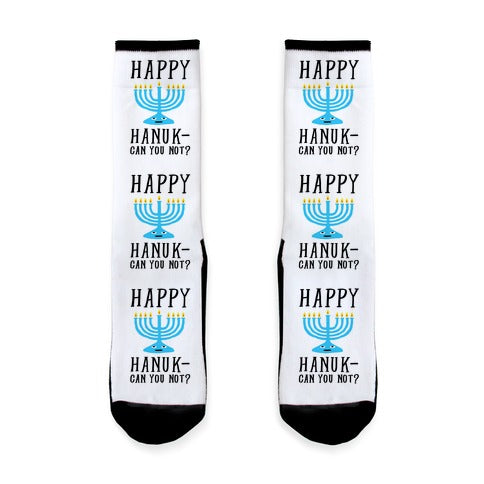 Happy Hanuk-Can You Not Socks