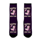 Happy Mew Year Socks