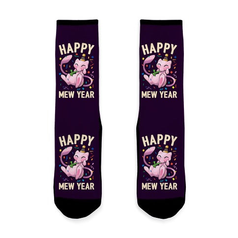 Happy Mew Year Socks