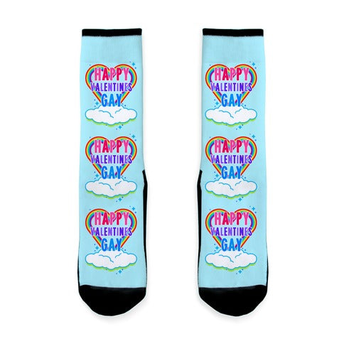 Happy Valentines Gay Socks