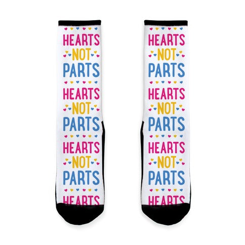 Hearts Not Parts (Pansexual) Socks