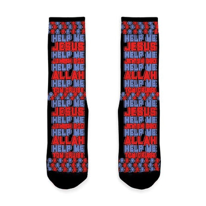 Help Me Jesus Socks