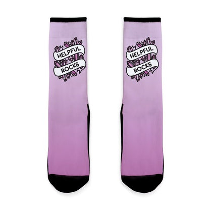 Helpful Rocks (Healing Crystals) Socks