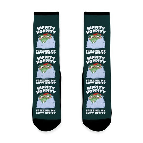 Hippity Hoppity, Freezing My Butt Offity Socks