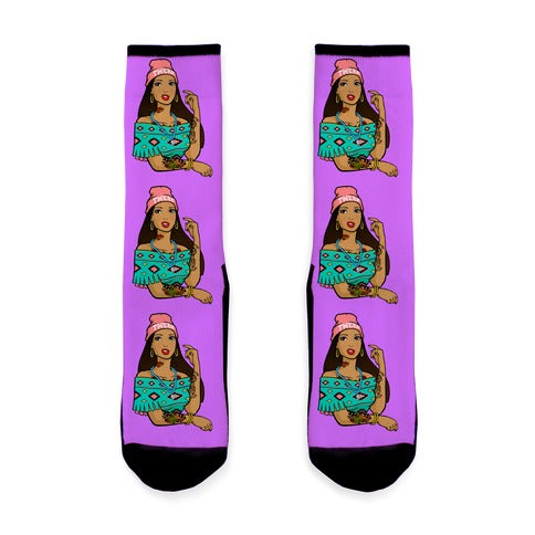 Hipster Pocahontas Socks