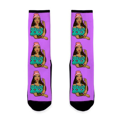 Hipster Pocahontas Socks