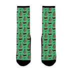 Holiday Tree Cake Pattern (Chocolate) Socks