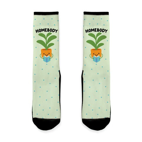 Homebody Reading Plant Socks
