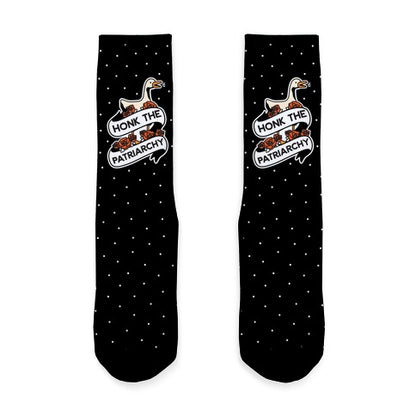 Honk The Patriarchy Goose Socks