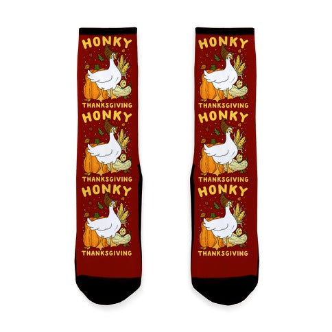 Honky Thanksgiving Socks