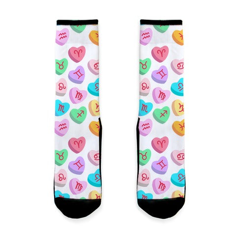 Horoscope Candy Hearts Socks