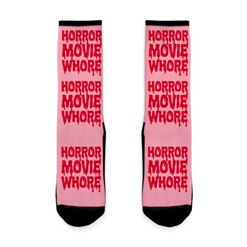 Horror Movie Whore Socks