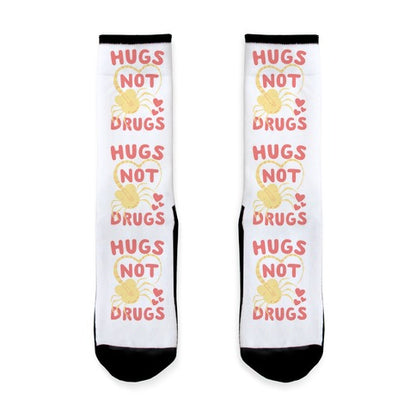 Hugs Not Drugs Socks