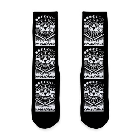 Hyrule Occult Symbols Socks