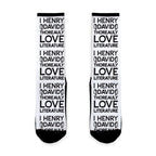 I Henry David Thoreauly Love Literature Socks