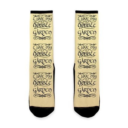 I Love My Hobbit Garden Socks
