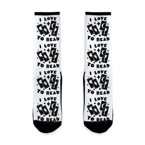 I Love To Read Tarot Socks