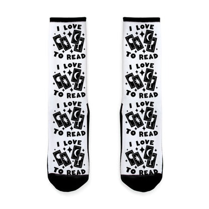 I Love To Read Tarot Socks