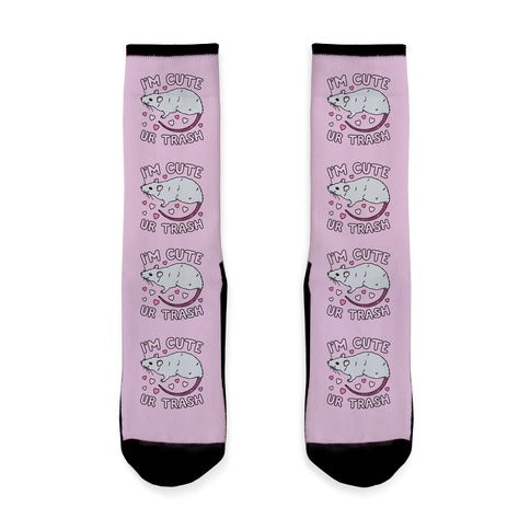 I'm Cute UR Trash Socks
