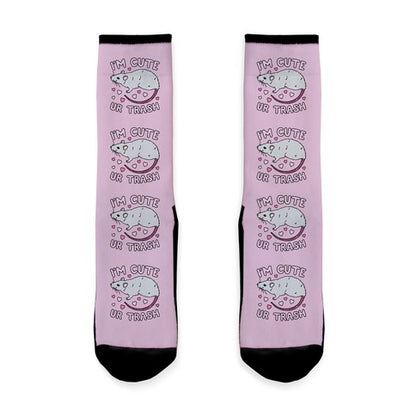 I'm Cute UR Trash Socks