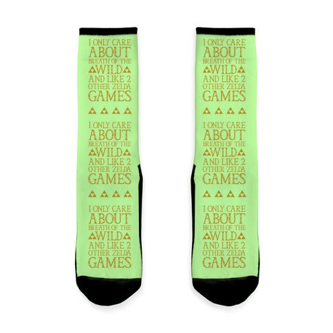 I Only Care About Breath of The Wild  Socks