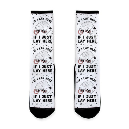 If I Lay Here If I Just Lay Here Opossum Socks