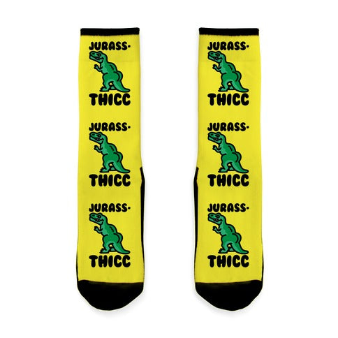 Jurassthicc Parody Socks