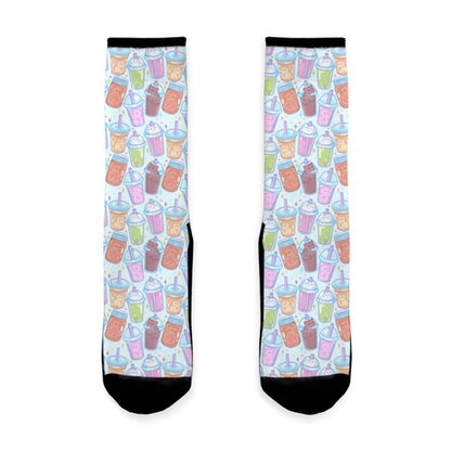 Kawaii Cat Cafe Drinks Socks