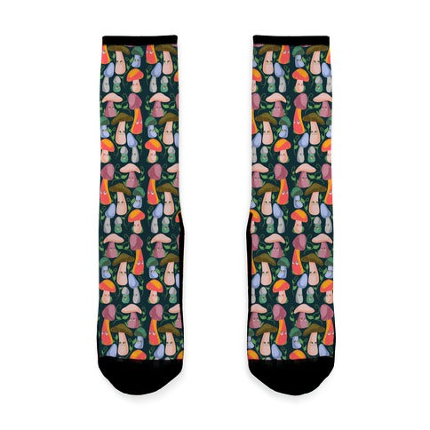Kawaii Cottage Mushrooms Socks