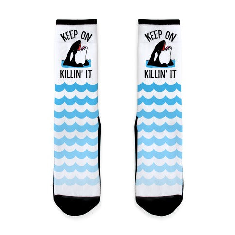 Keep On Killin' It Whale Socks