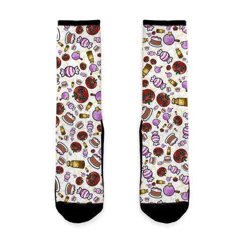 Kirby Munchies Pattern Socks