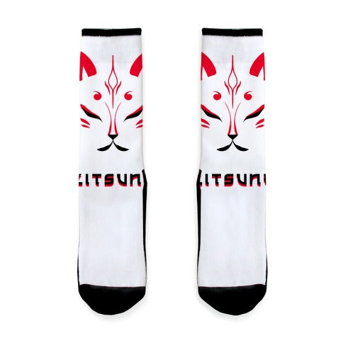 Kitsune Face Socks