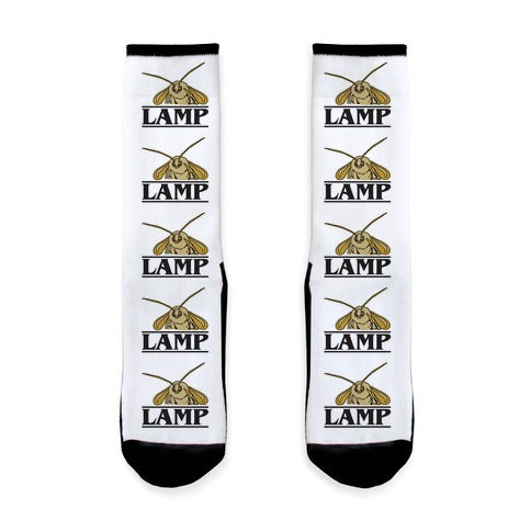 Lamp Moth Stranger Things Parody Socks
