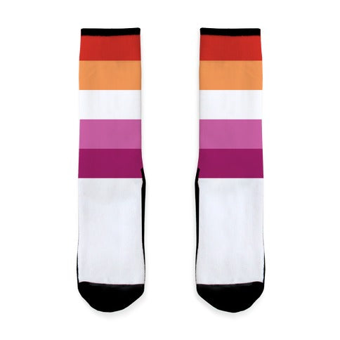Lesbian Pride Flag Socks