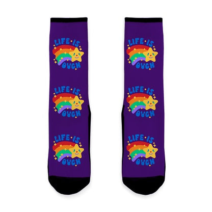 Life Is Ouch Shooting Star Socks
